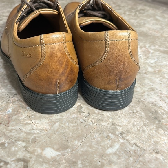 Clark’s WHIDDON PLAIN, men shoes, Oxford,leather,dark tan ,8W,comfort, office - Picture 8 of 15